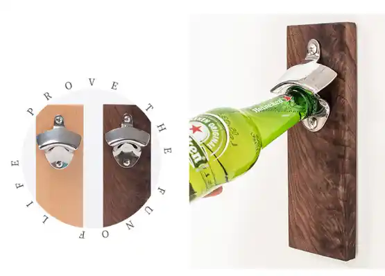 custom wall mount bottle opener